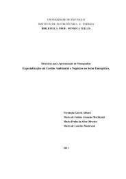 Gestão Ambiental e Negócios no Setor Energético. - IEE/USP