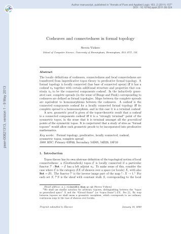 Cosheaves and connectedness in formal topology