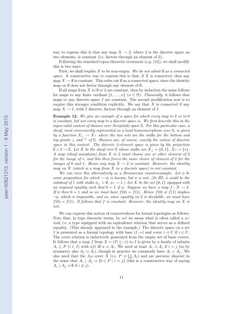 Cosheaves and connectedness in formal topology