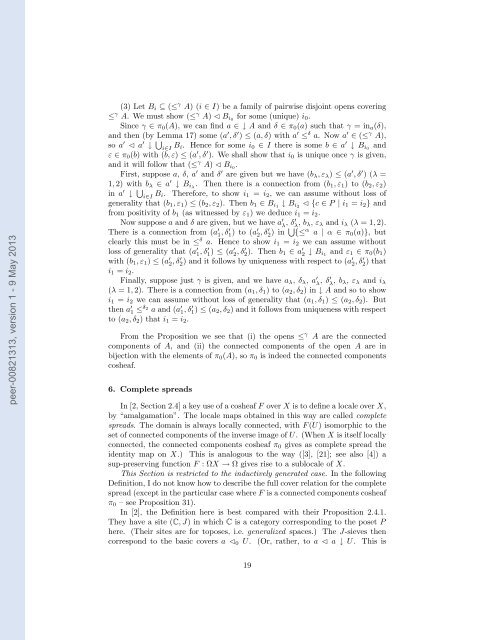 Cosheaves and connectedness in formal topology