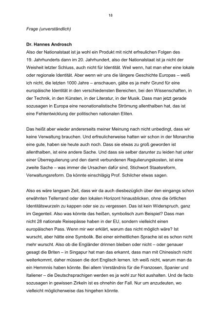 Presse. Alpbacher TechnologiegesprÃ¤che.22 ... - Hannes Androsch