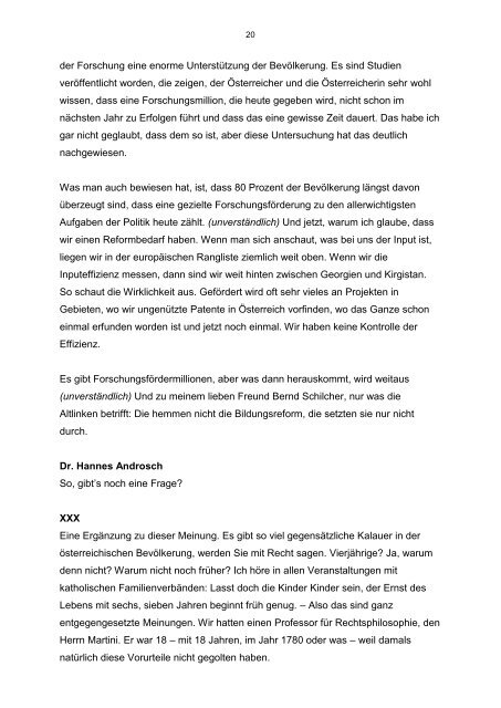 Presse. Alpbacher TechnologiegesprÃ¤che.22 ... - Hannes Androsch