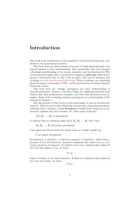 Metatheory - University of Cambridge