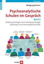 Wolfgang Mertens Psychoanalytische Schulen im ... - Buch.de