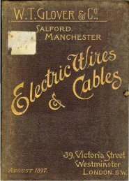 WT Glover, Electric Wire & Cables 1897