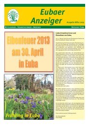 Eubaer Anzeiger Ausgabe MÃ¤rz 2013 - Euba im Internet