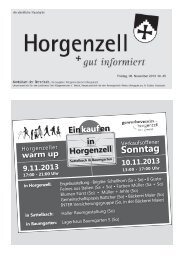 Ausgabe vom 8. November 2013 - Horgenzell