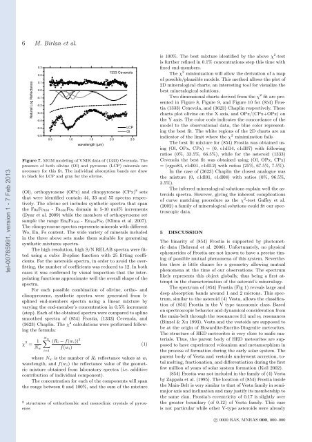 Techniques d'observation spectroscopique d'astÃ©roÃ¯des