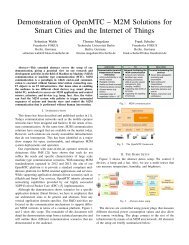 Demonstration of OpenMTC â M2M Solutions for Smart Cities ... - LCN