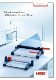 HSM Cutline Produktfolder ... - HSM GmbH + Co. KG