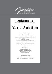 Varia-Katalog 115 - Kunstauktionshaus GÃ¼nther in Dresden