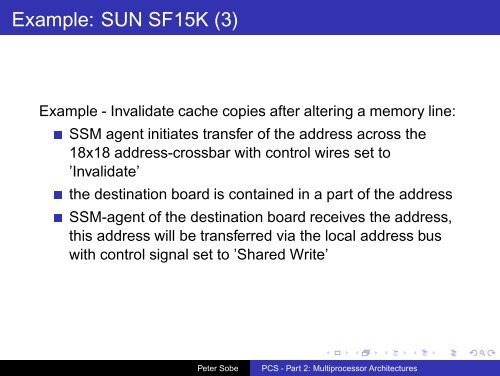 PCS - Part 2: Multiprocessor Architectures