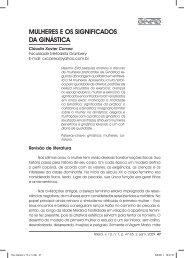 MULHERES E OS SIGNIFICADOS DA GINÃSTICA - Instituto de ...