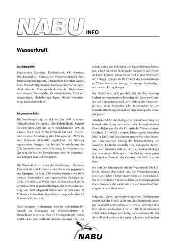 INFO Wasserkraft - Nabu