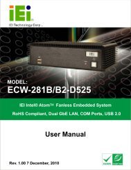 ECW-281B/B2-D525 Embedded System - iEi