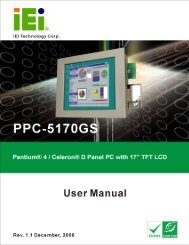 PPC-5170 User Manual - iEi