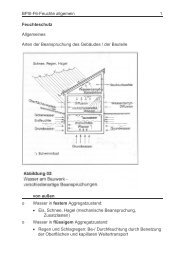 BPIII-F6-Feuchte allgemein 1 Feuchteschutz Allgemeines Arten der ...