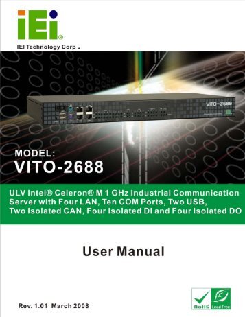 VITO-2688 Industrial Communication Server - iEi