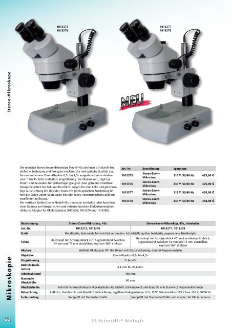 MIKROSKOPIE - 3B Scientific