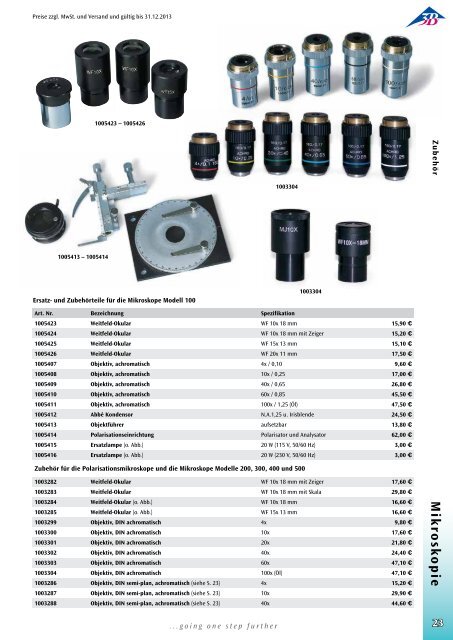 MIKROSKOPIE - 3B Scientific