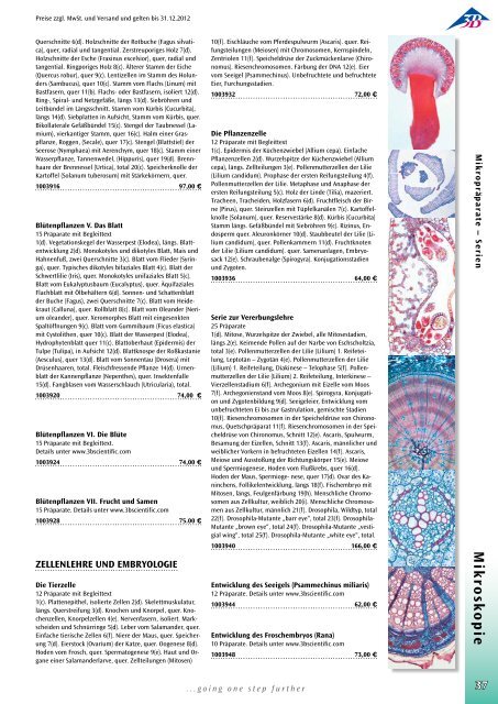 MIKROSKOPIE - 3B Scientific