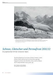 Schnee, Gletscher und Permafrost 2011/12 - WSL