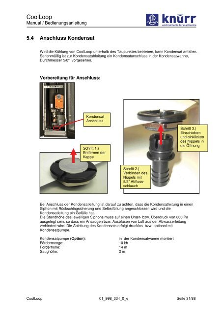 Manual CoolLoop - Emerson Network Power