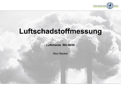 Luftschadstoffmessung