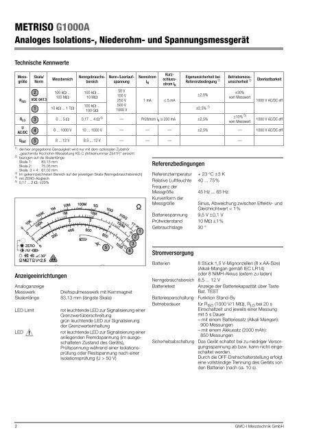 METRISO G1000A - GMC-I Messtechnik GmbH