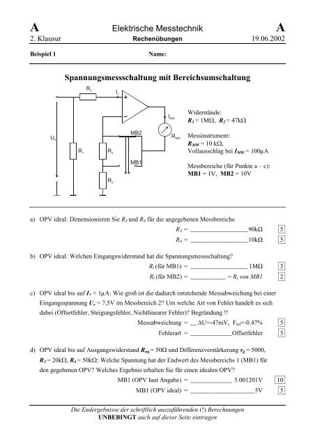 Elektrische Messtechnik ( )4