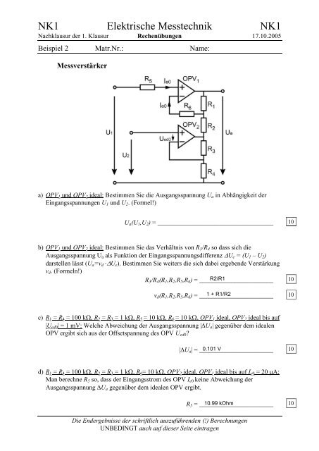 Elektrische Messtechnik ( )4