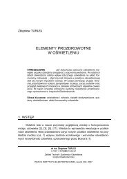 elementy prozdrowotne w oÅwietleniu - Instytut Elektrotechniki