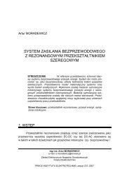 SYSTEM ZASILANIA BEZPRZEWODOWEGO Z REZONANSOWYM ...