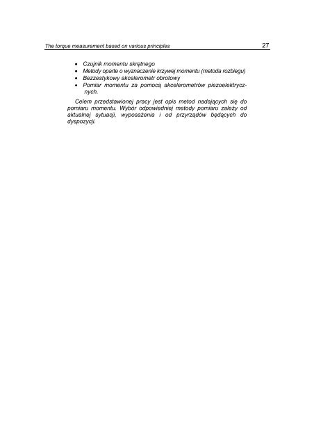 the torque measurement based on various principles