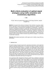 Multi-criteria evaluation of optimal signal strategies using traffic ...