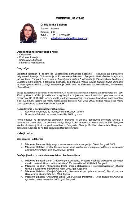 CURRICULUM VITAE