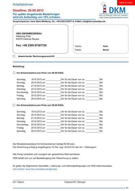 serviceheft - DKM 2013