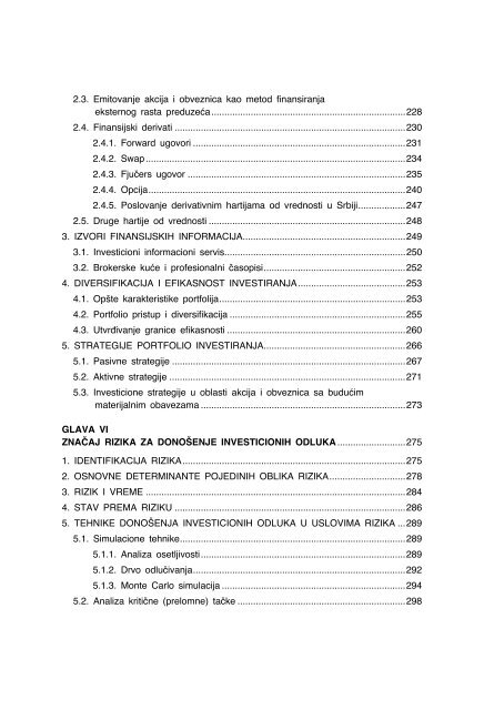 Strategija investicija preduzeÄa - Institut Ekonomskih Nauka