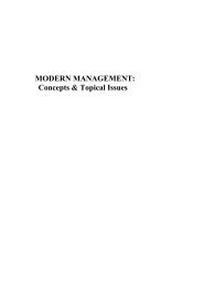 MODERN MANAGEMENT: Concepts & Topical Issues
