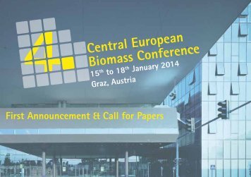 Central European Biomass Conference - Advantage Austria