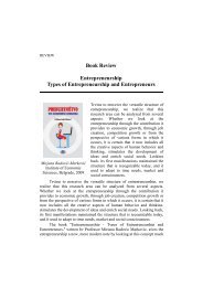 Book Review Entrepreneurship Types of Entrepreneurship and ...