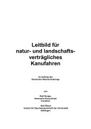 Leitbild für natur- und landschafts- verträgliches Kanufahren