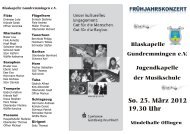 Programm - Blaskapelle Gundremmingen eV