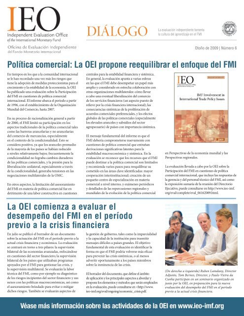 PolÃ­tica comercial: La OEI propone reequilibrar el enfoque del FMI ...