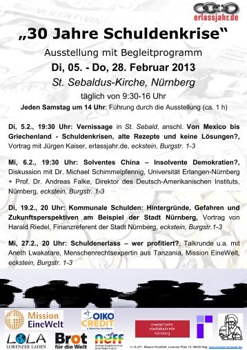 Plakat Flyer 1 - Evangelisch-Lutherische Kirche in Bayern