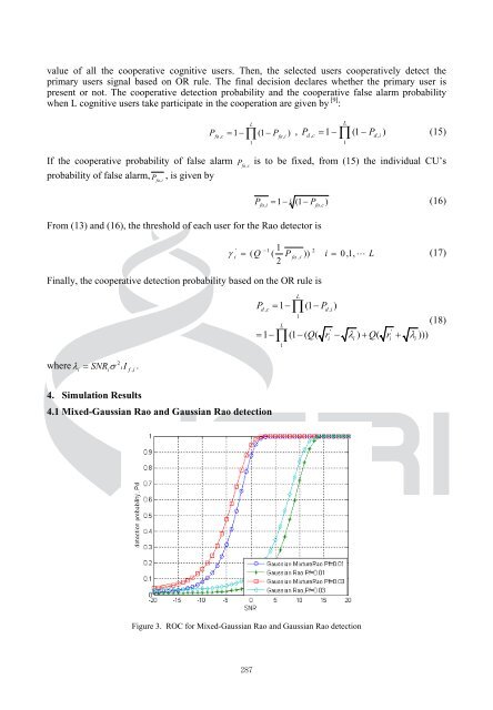 A Cooperative Spectrum Detection Technique in Non-Gaussian ...