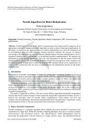 Parallel Algorithms for Matrix Multiplication Petre Anghelescu