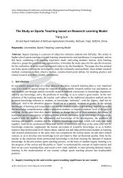 The Study on Sports Teaching based on Research Learning Model ...