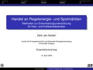 Handel an Regelenergie- und SpotmÃ¤rkten - Methoden zur ...