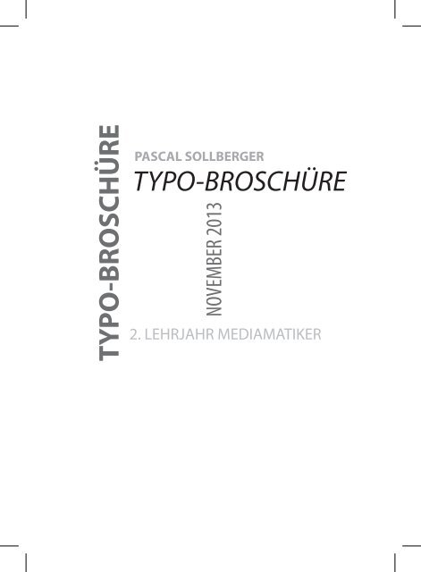 Typobroschüre